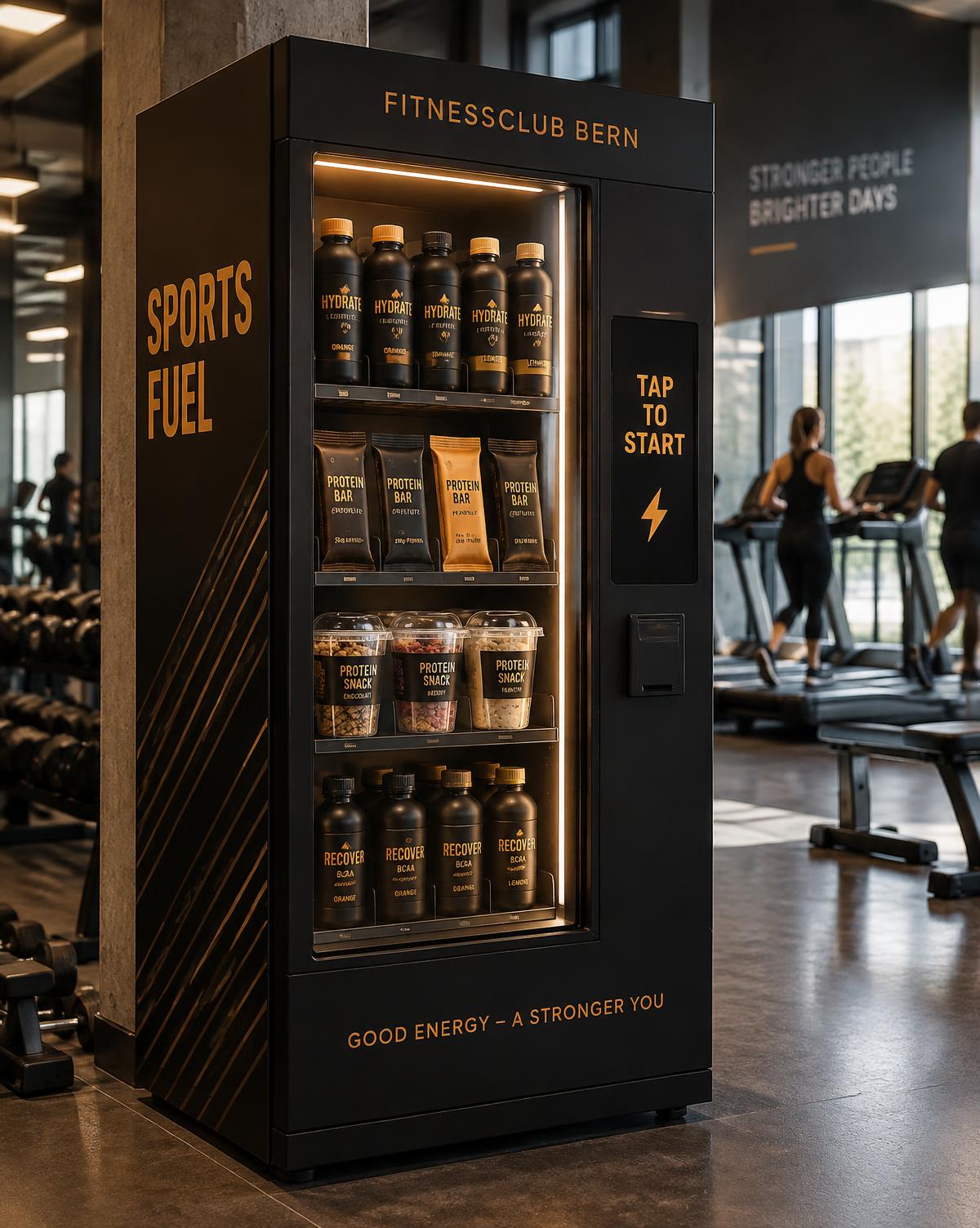 Gebrandeter Automat – Fitnessclub, Bern